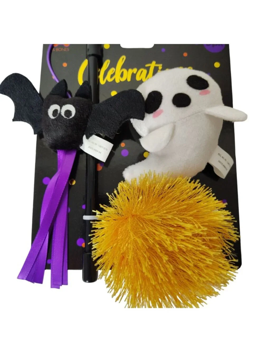 Halloween Themed Interactive Cat Toys 3-Pack With Catnip Inside